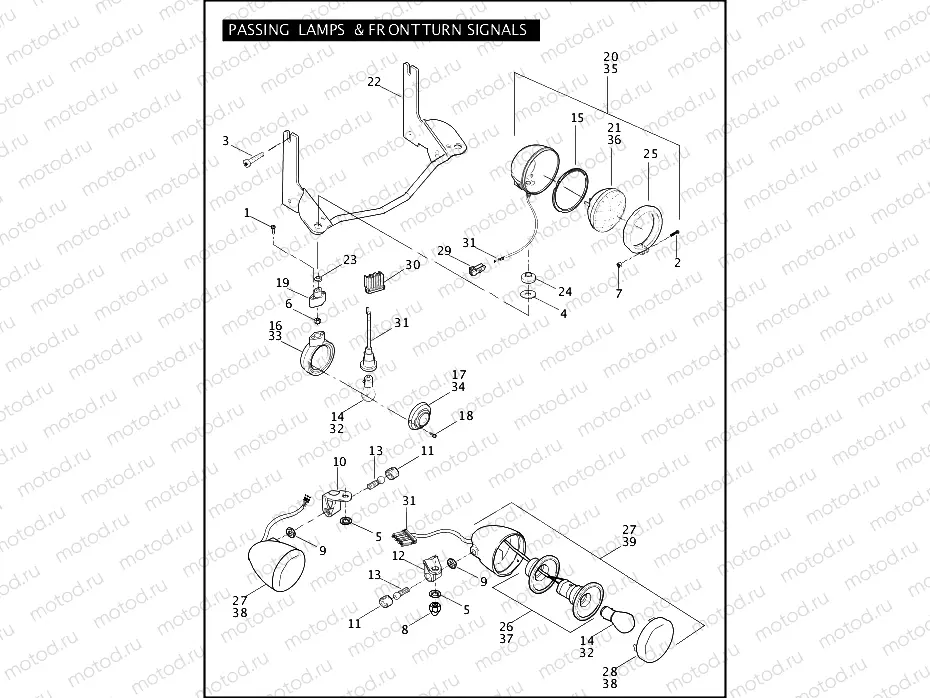 PASSING LAMPS & FRONT TURN SIGNALS