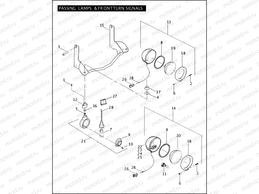 PASSING LAMPS & FRONT TURN SIGNALS
