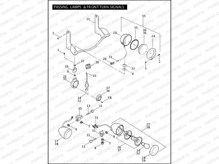 PASSING LAMPS & FRONT TURN SIGNALS