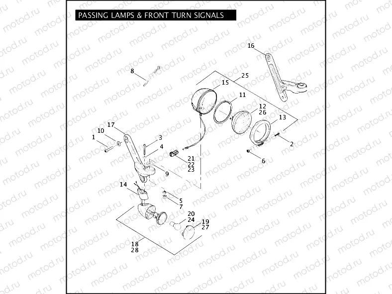 PASSING LAMPS & FRONT TURN SIGNALS