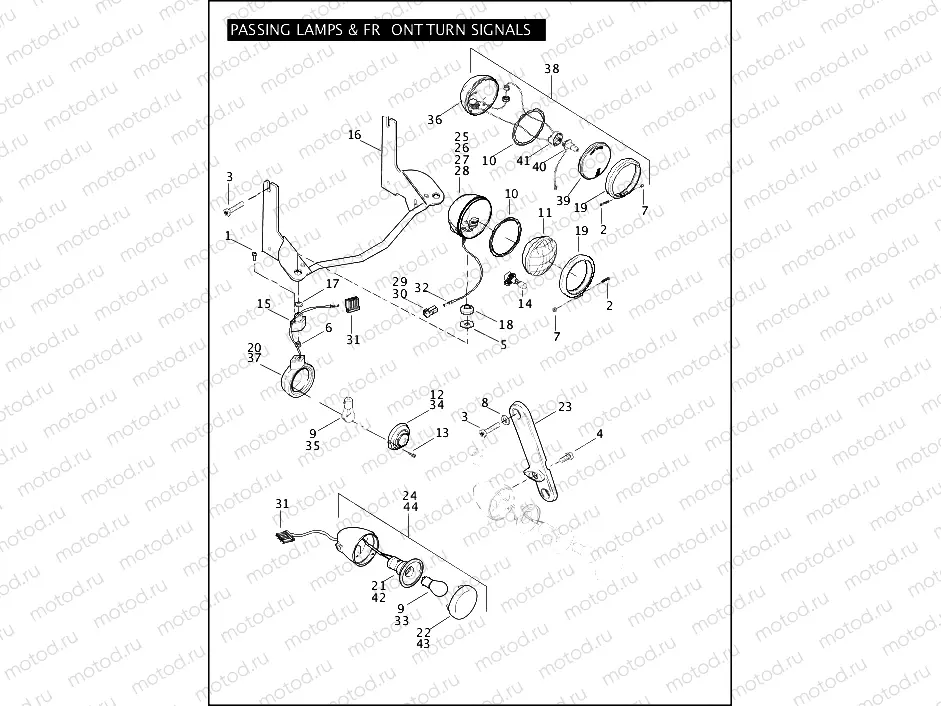 PASSING LAMPS & FRONT TURN SIGNALS