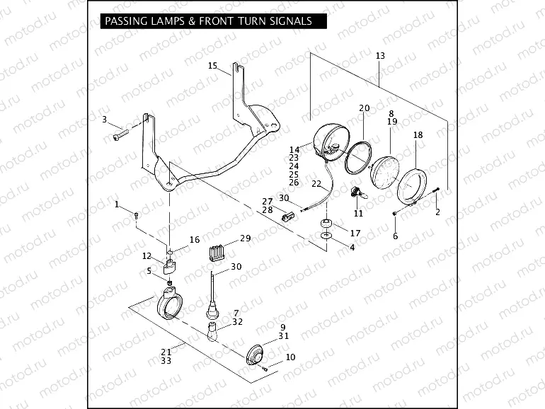 PASSING LAMPS & FRONT TURN SIGNALS