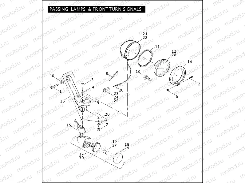 PASSING LAMPS & FRONT TURN SIGNALS