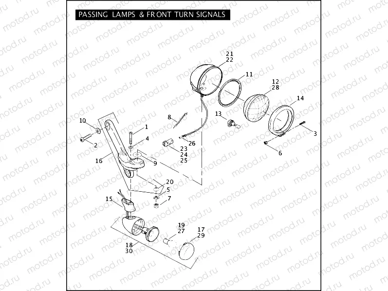 PASSING LAMPS & FRONT TURN SIGNALS