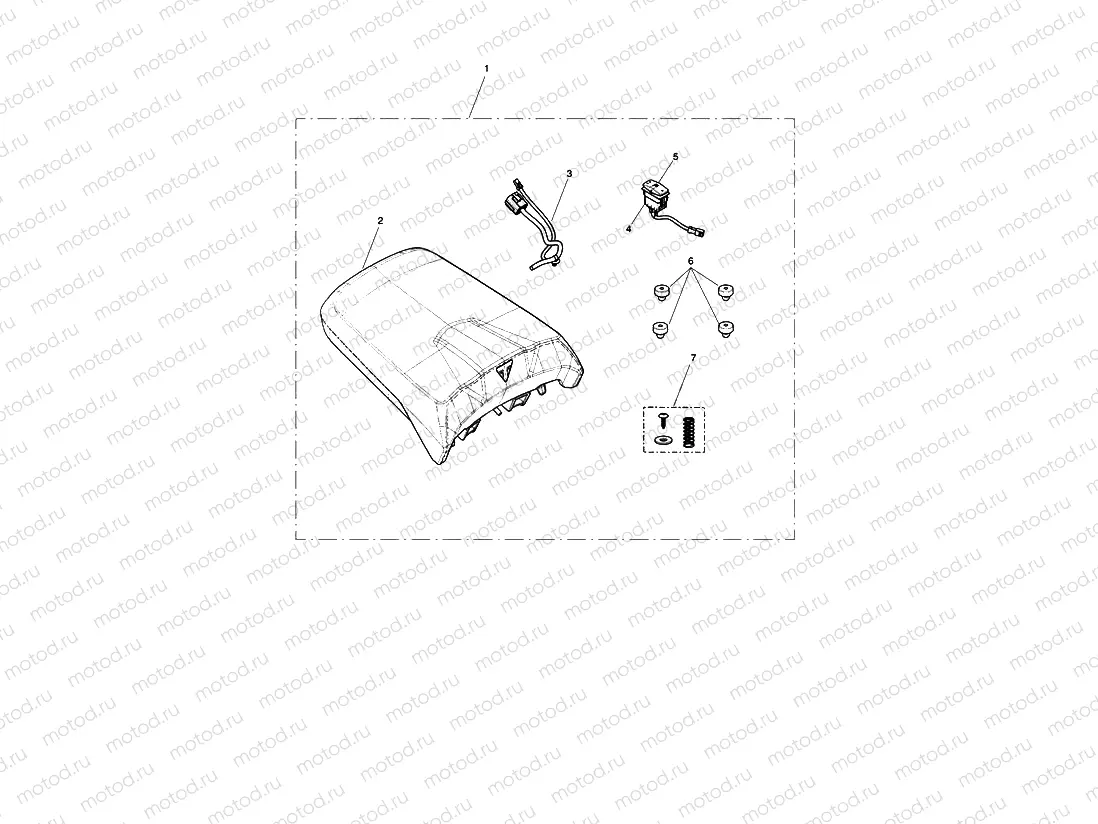 Pillion Seat, Heated Kit