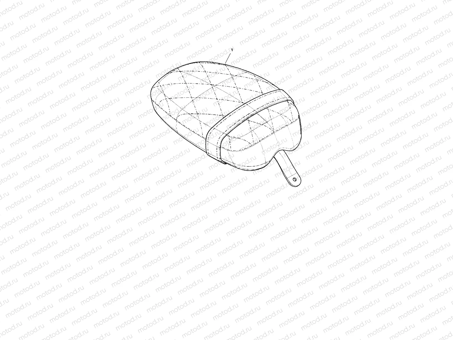 Pillion Seat Quilted