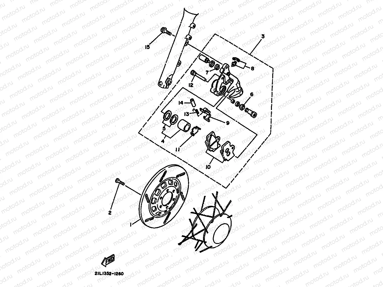 PINZA DE FRENO DELANTERA