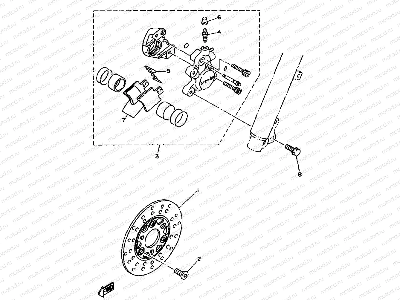 PINZA DE FRENO DELANTERA