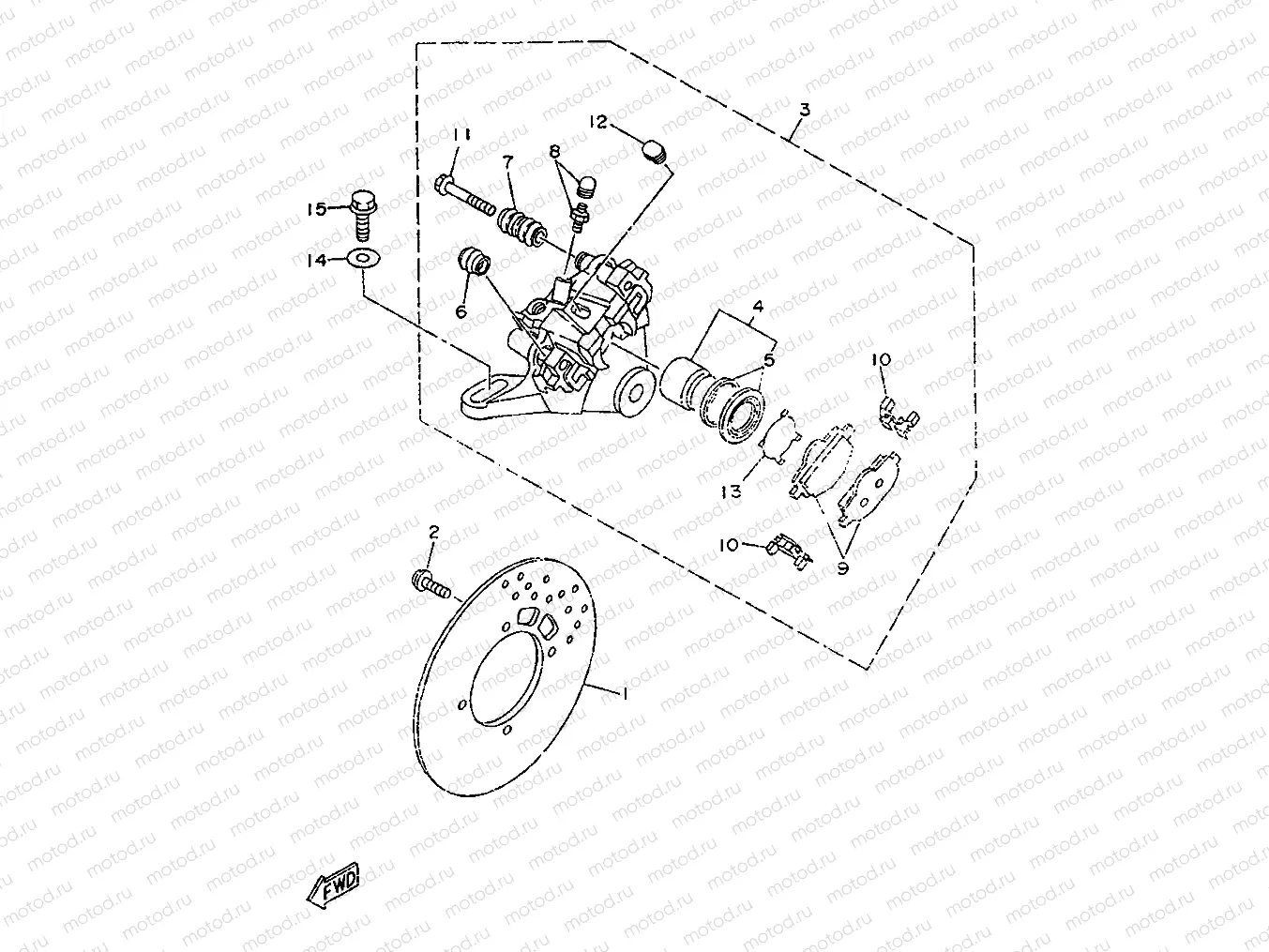 PINZA DE FRENO TRASERO