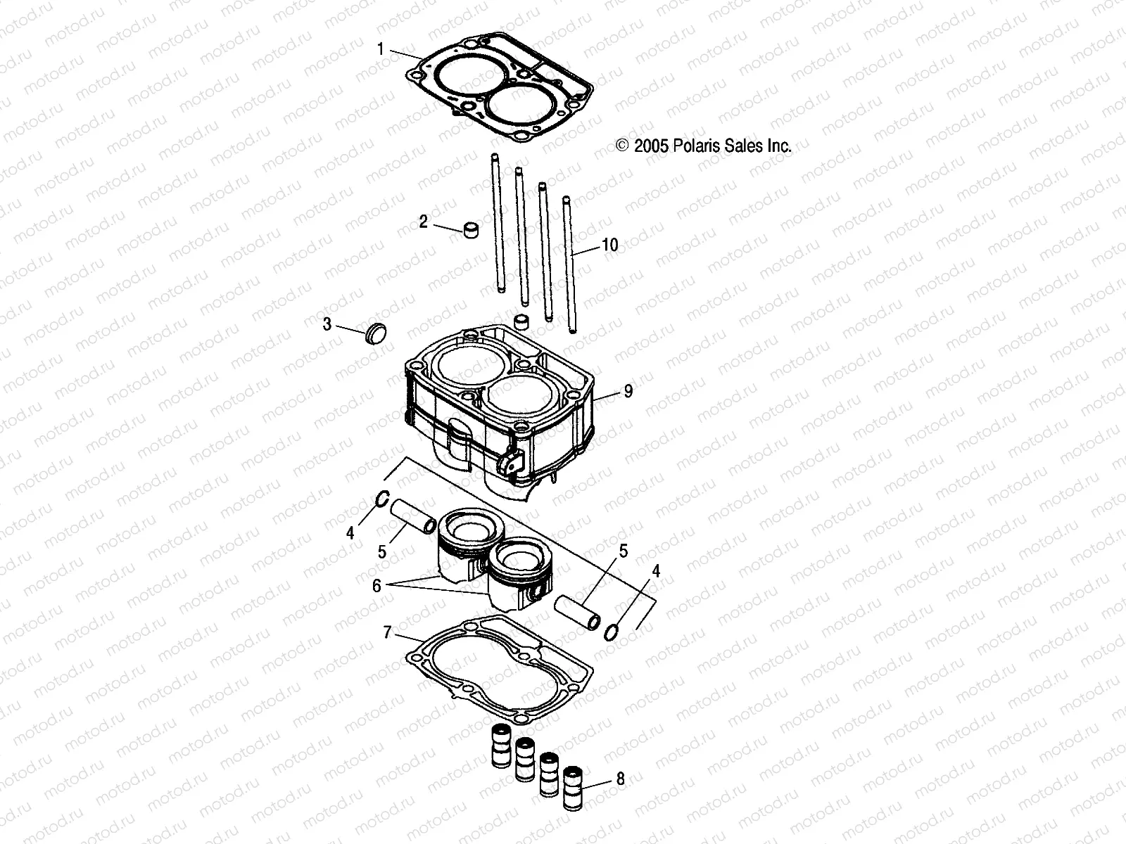 PISTON and CYLINDER - A06MH76AL/AQ/AT/AX/AY/AZ (4999200229920022D07) | PISTON and CYLINDER - A06MH76AL/AQ/AT/AX/AY/AZ (4999200229920022D07)