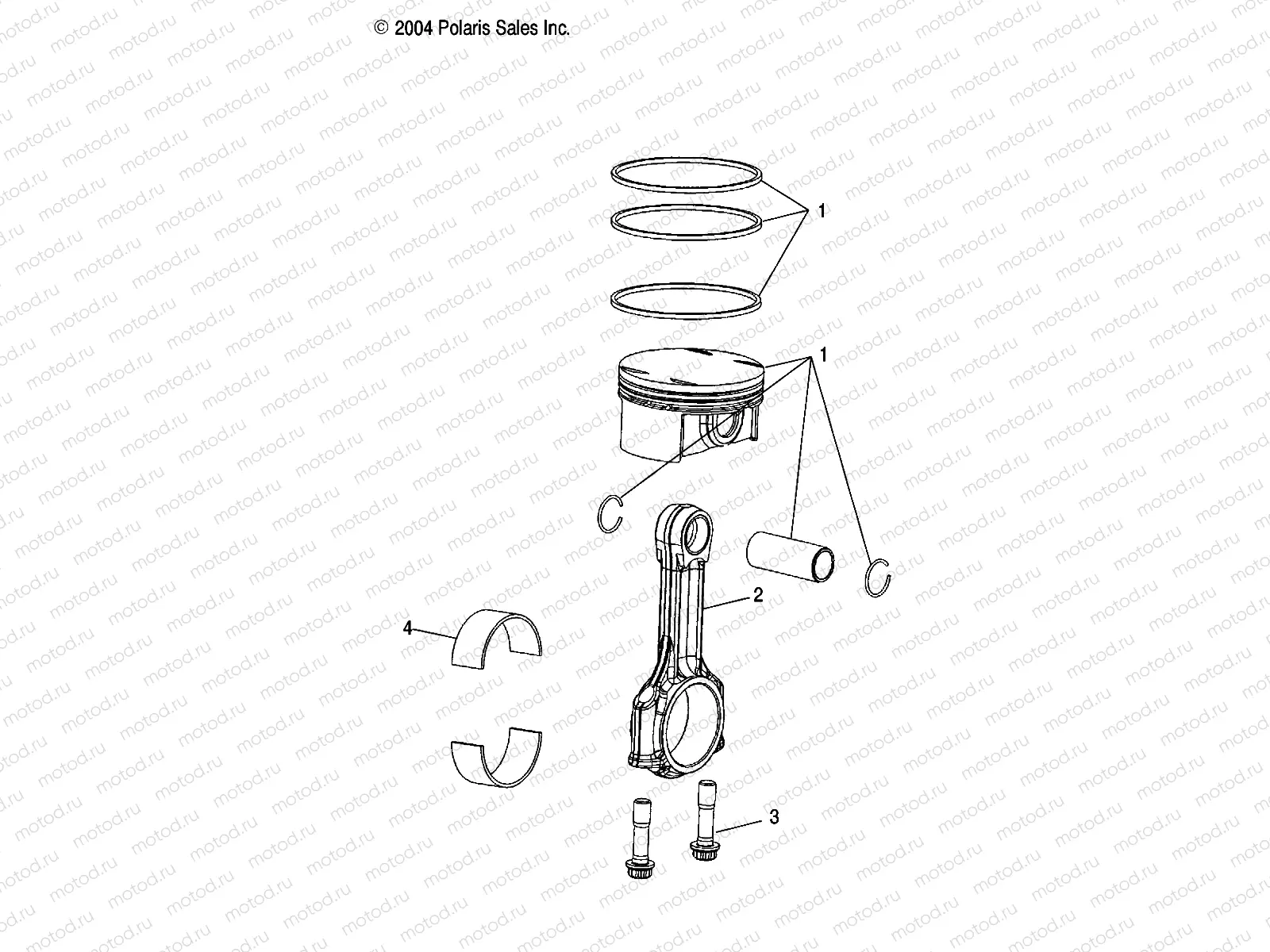PISTON and ROD - W045304CA/IA/CB/IB/CC/IC (4990559055B13) | PISTON and ROD - W045304CA/IA/CB/IB/CC/IC (4990559055B13)