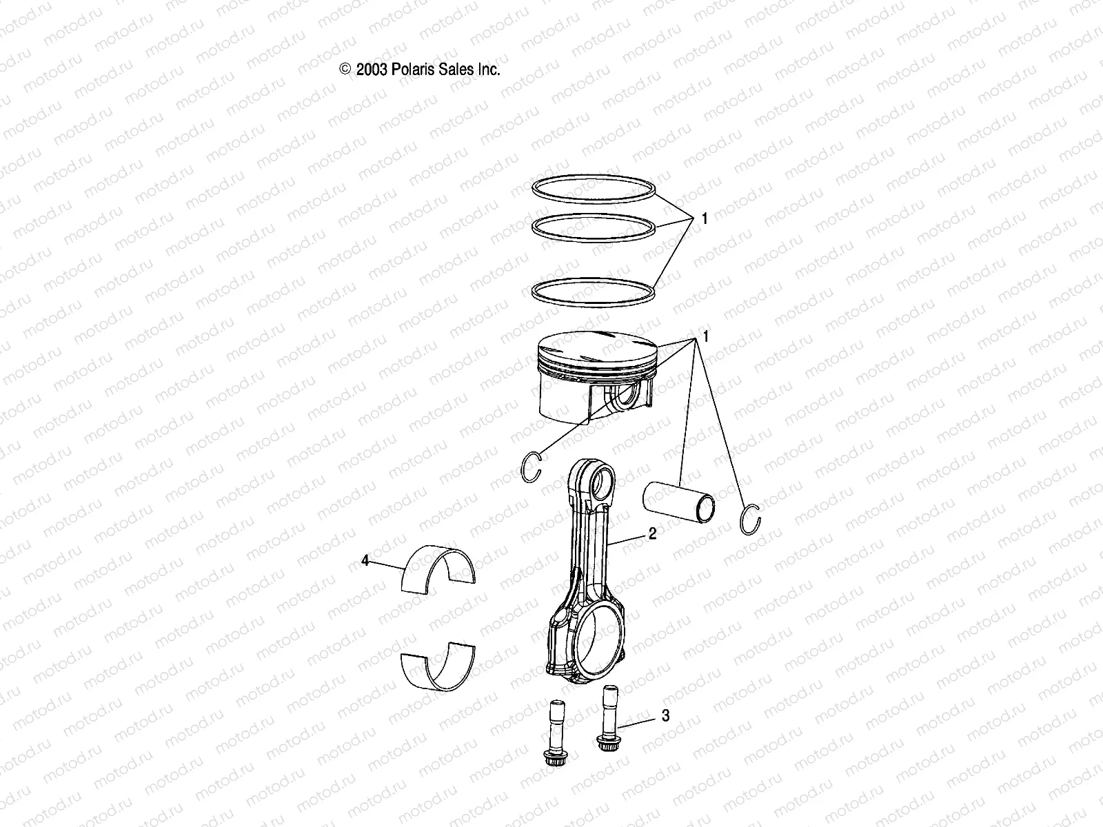 PISTON and ROD - W045305CA/IA/CB/IB/IE/CC/IC/CD/ID/IF (4990579057B13) | PISTON and ROD - W045305CA/IA/CB/IB/IE/CC/IC/CD/ID/IF (4990579057B13)