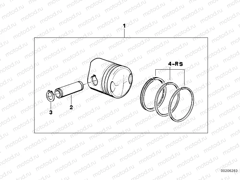 Piston, single components