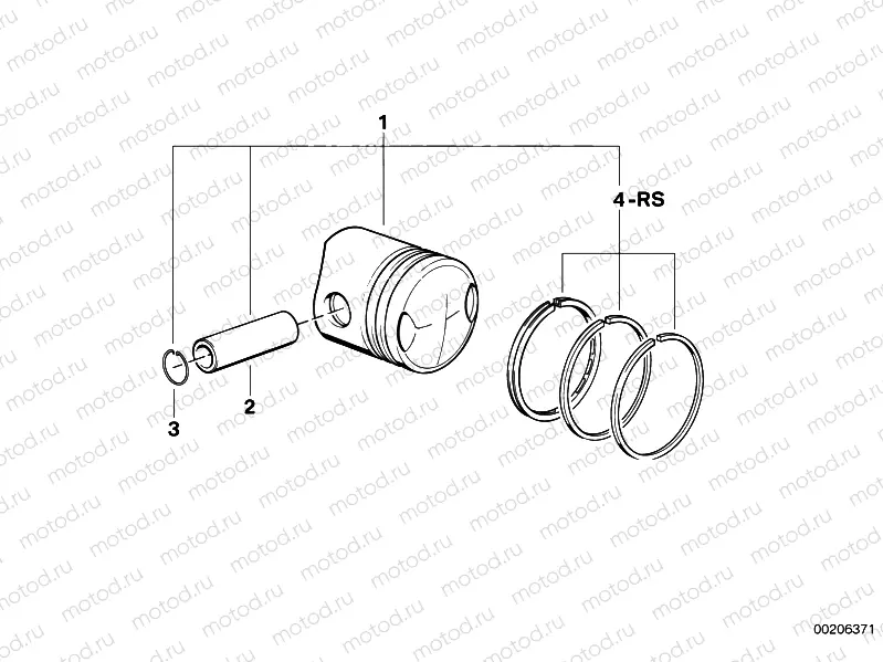 Piston, single components
