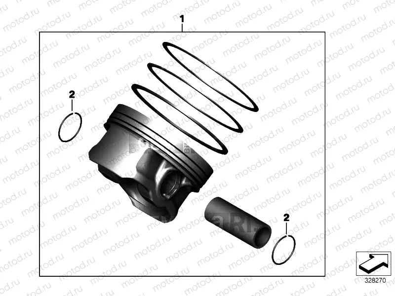 PISTON, SINGLE COMPONENTS