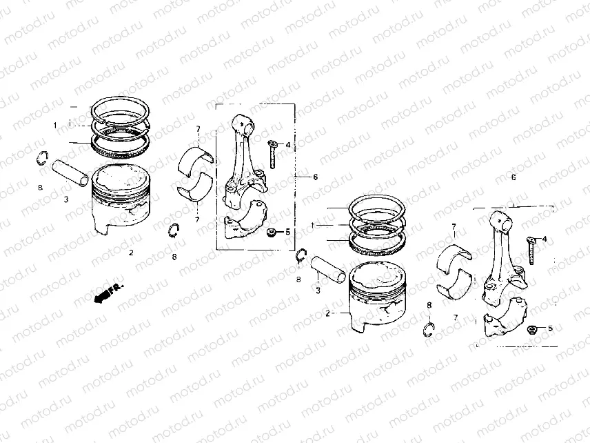 Piston/Connecting rod