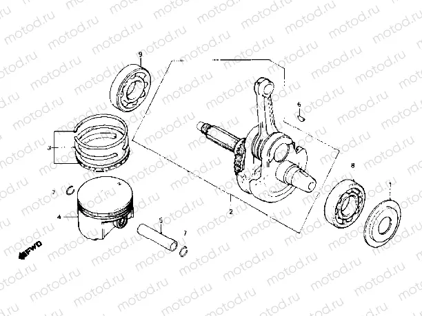 Piston/Crankshaft