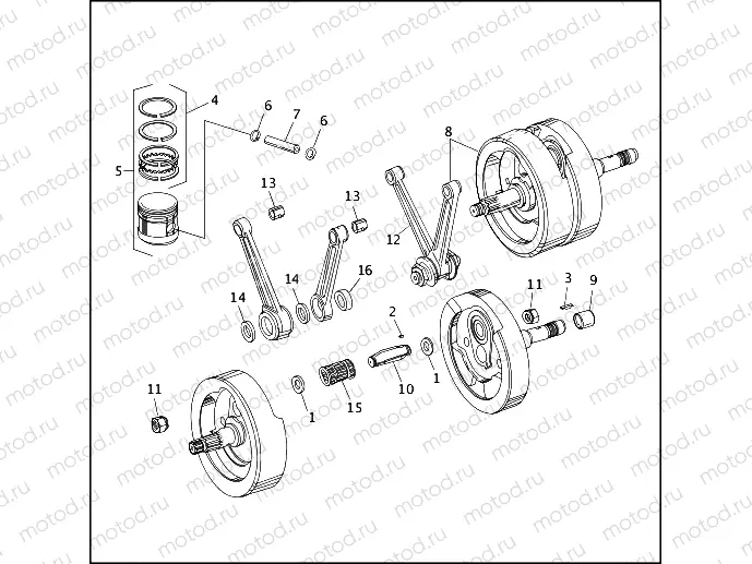 PISTONS, CONNECTING RODS & FLYWHEELS (2 OF 2)
