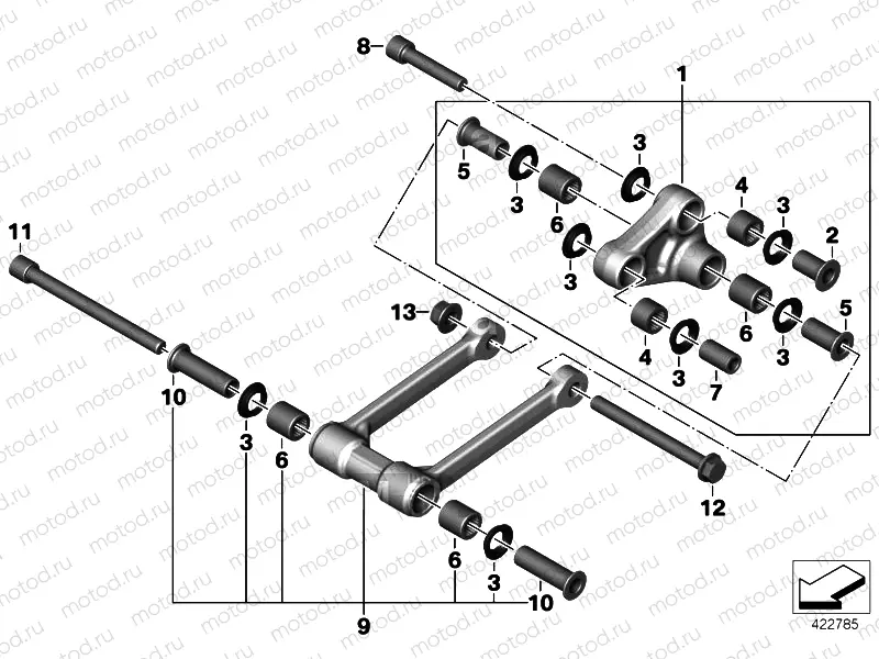 PIVOT ASSEMBLY COMPONENTS