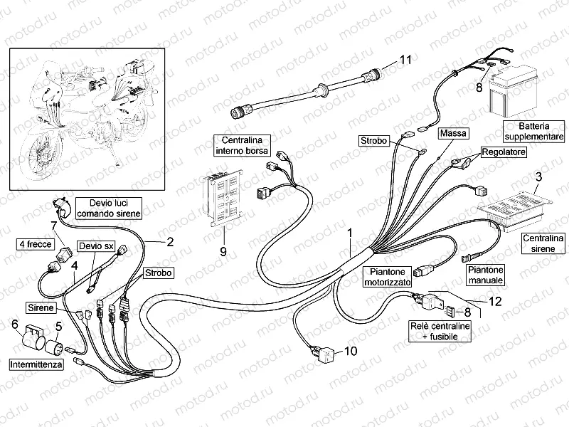 Police electrical system
