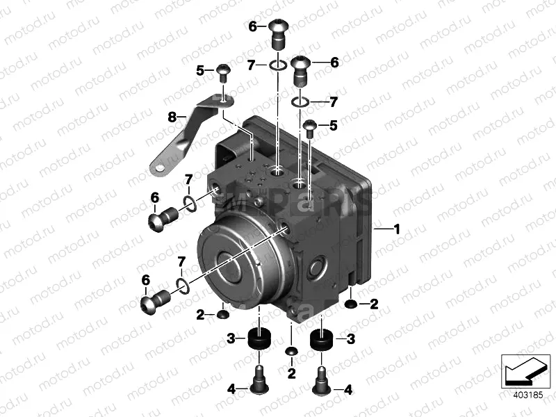 PRESSURE MODULATOR ABS