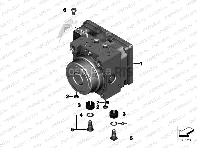 PRESSURE MODULATOR ABS