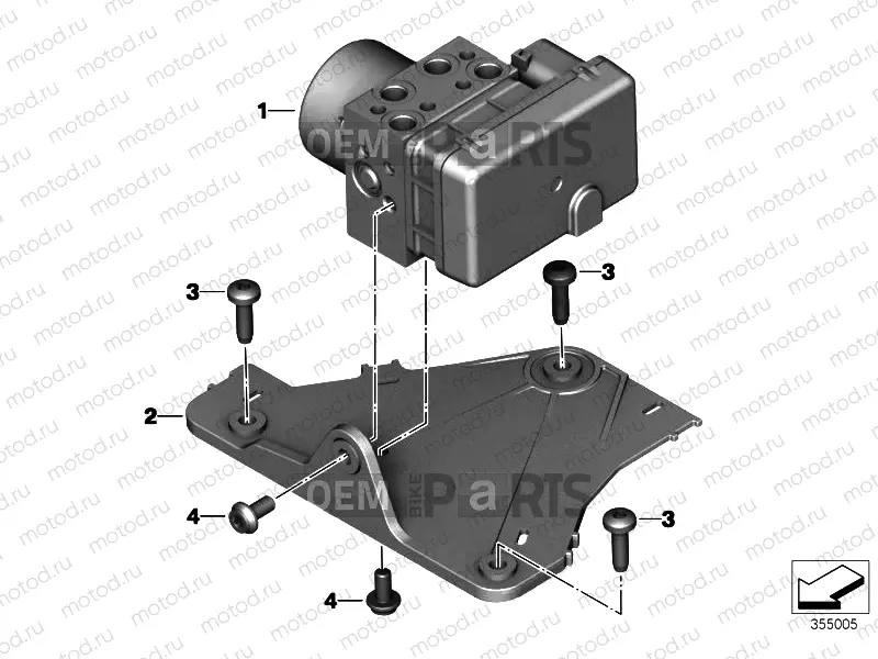 Pressure modulator ABS