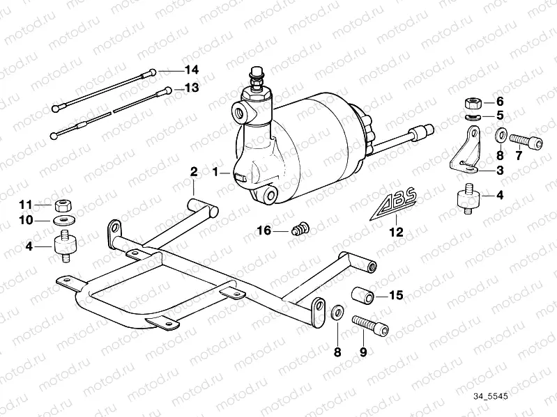 Pressure modulator ABS I