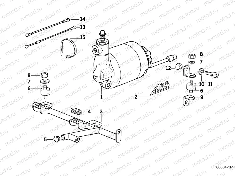 Pressure modulator of anti block system