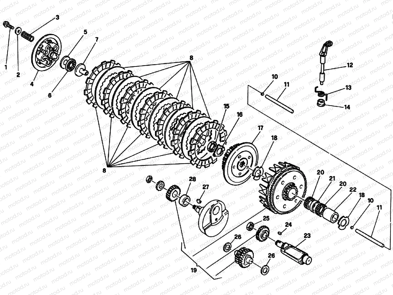 PRIMARY DRIVE - CLUTCH