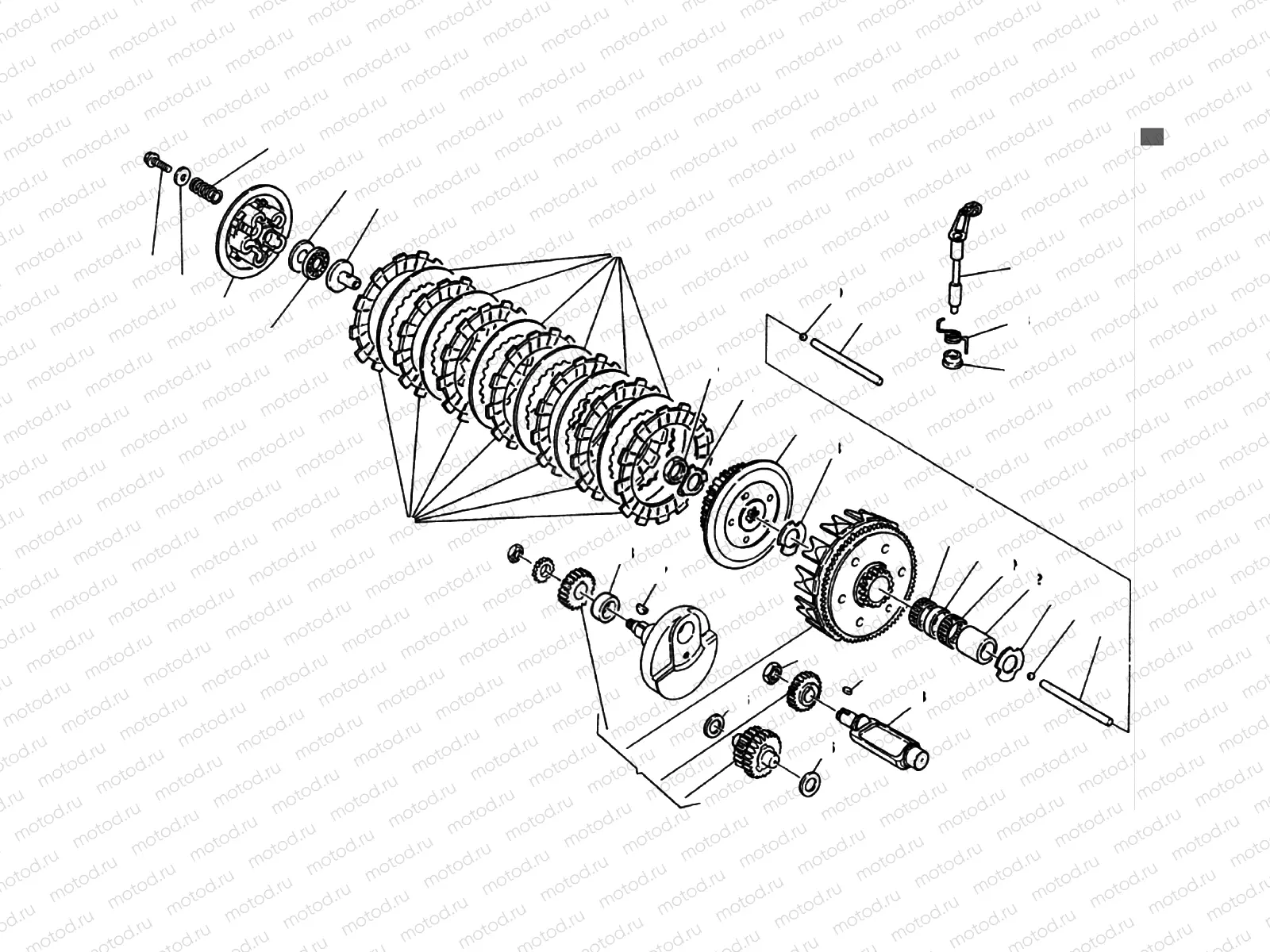 PRIMARY DRIVE - CLUTCH
