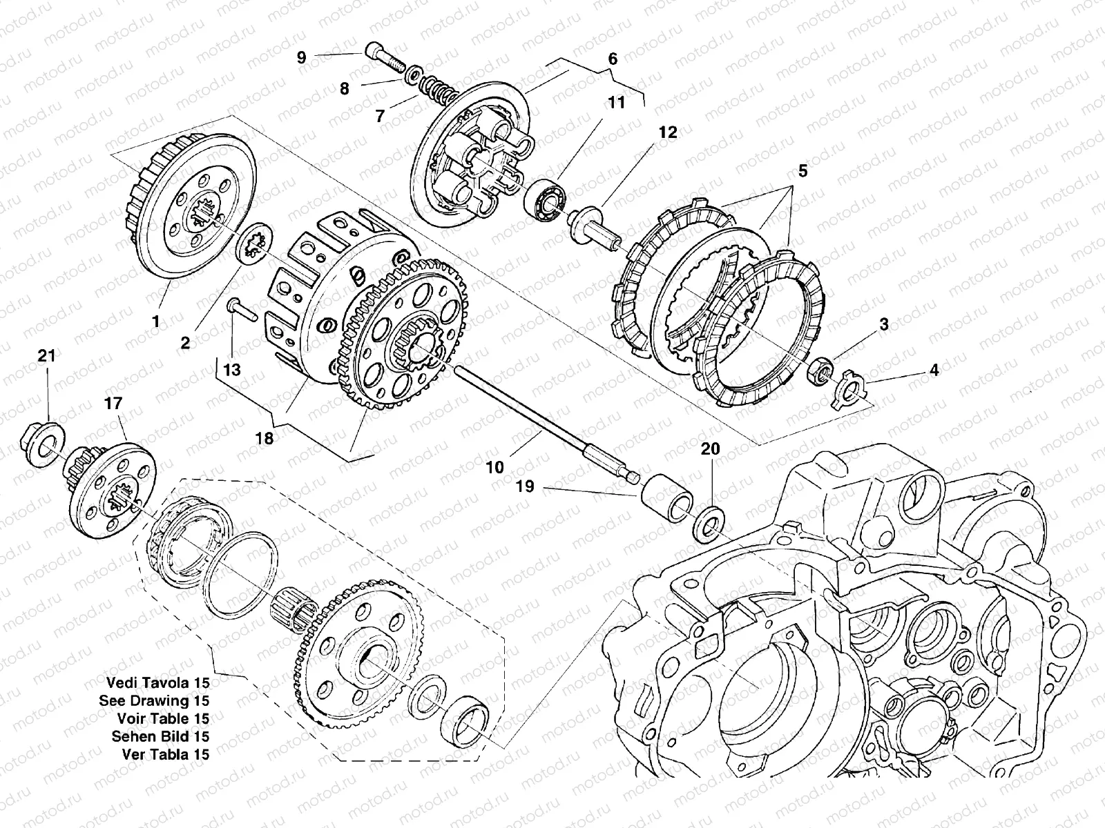 PRIMARY DRIVE - CLUTCH