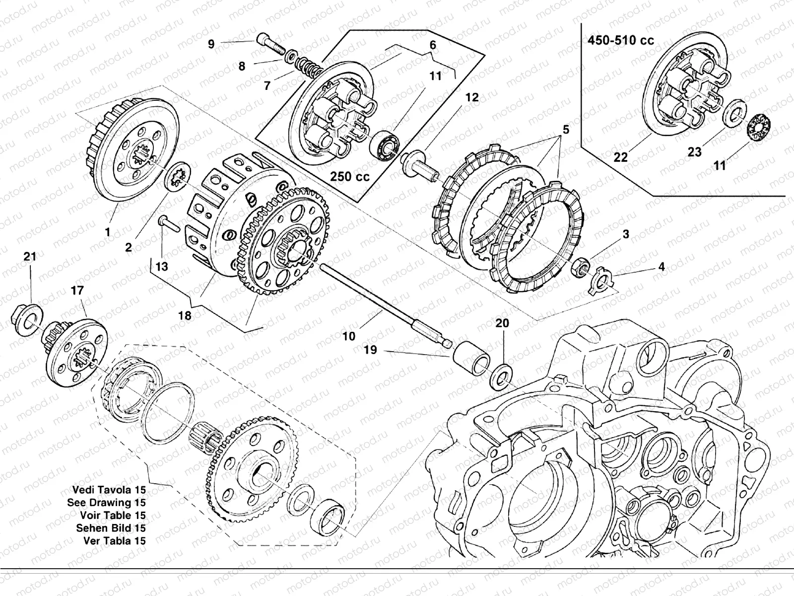 PRIMARY DRIVE - CLUTCH