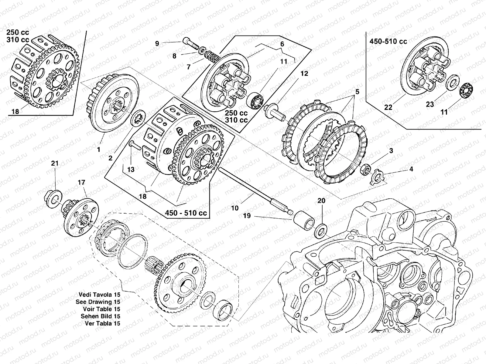PRIMARY DRIVE - CLUTCH