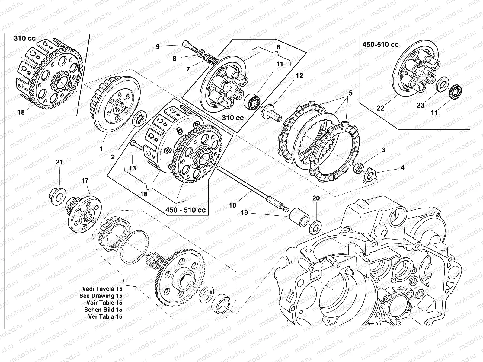 PRIMARY DRIVE - CLUTCH