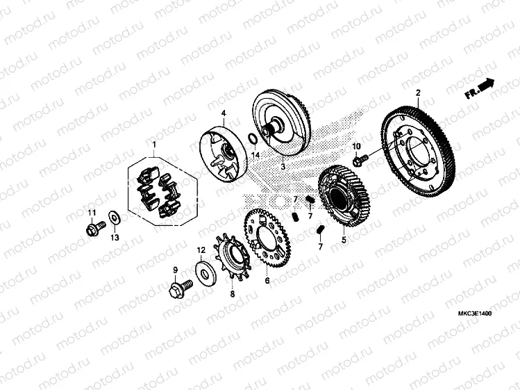 PRIMARY DRIVE GEAR
