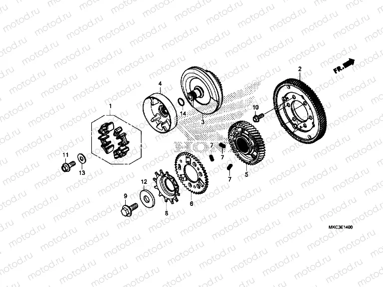 PRIMARY DRIVE GEAR
