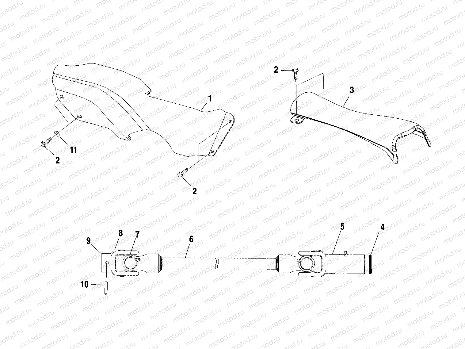 PROP SHAFT - A01BG50AA (4963766376B001) | PROP SHAFT - A01BG50AA (4963766376B001)