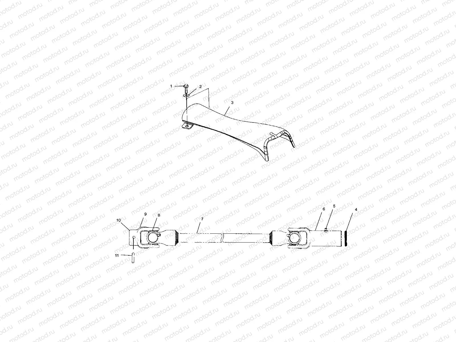 PROP SHAFT - A02CL50AA/DA (4967986798A13) | PROP SHAFT - A02CL50AA/DA (4967986798A13)