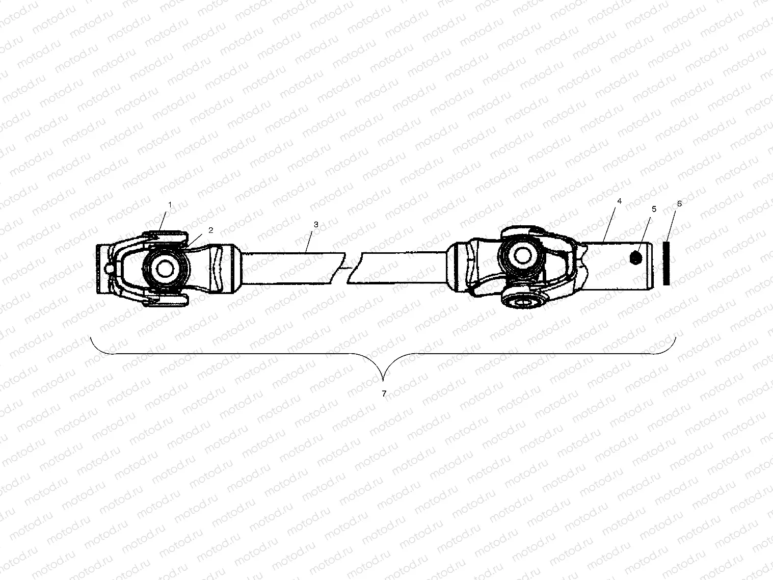 PROP SHAFT - A04CH50AA/AC/AE/AG (4986068606B10) | PROP SHAFT - A04CH50AA/AC/AE/AG (4986068606B10)