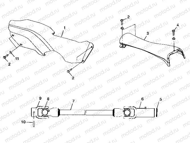 PROP SHAFT - A99BG38CA (4949664966b002) | PROP SHAFT - A99BG38CA (4949664966b002)