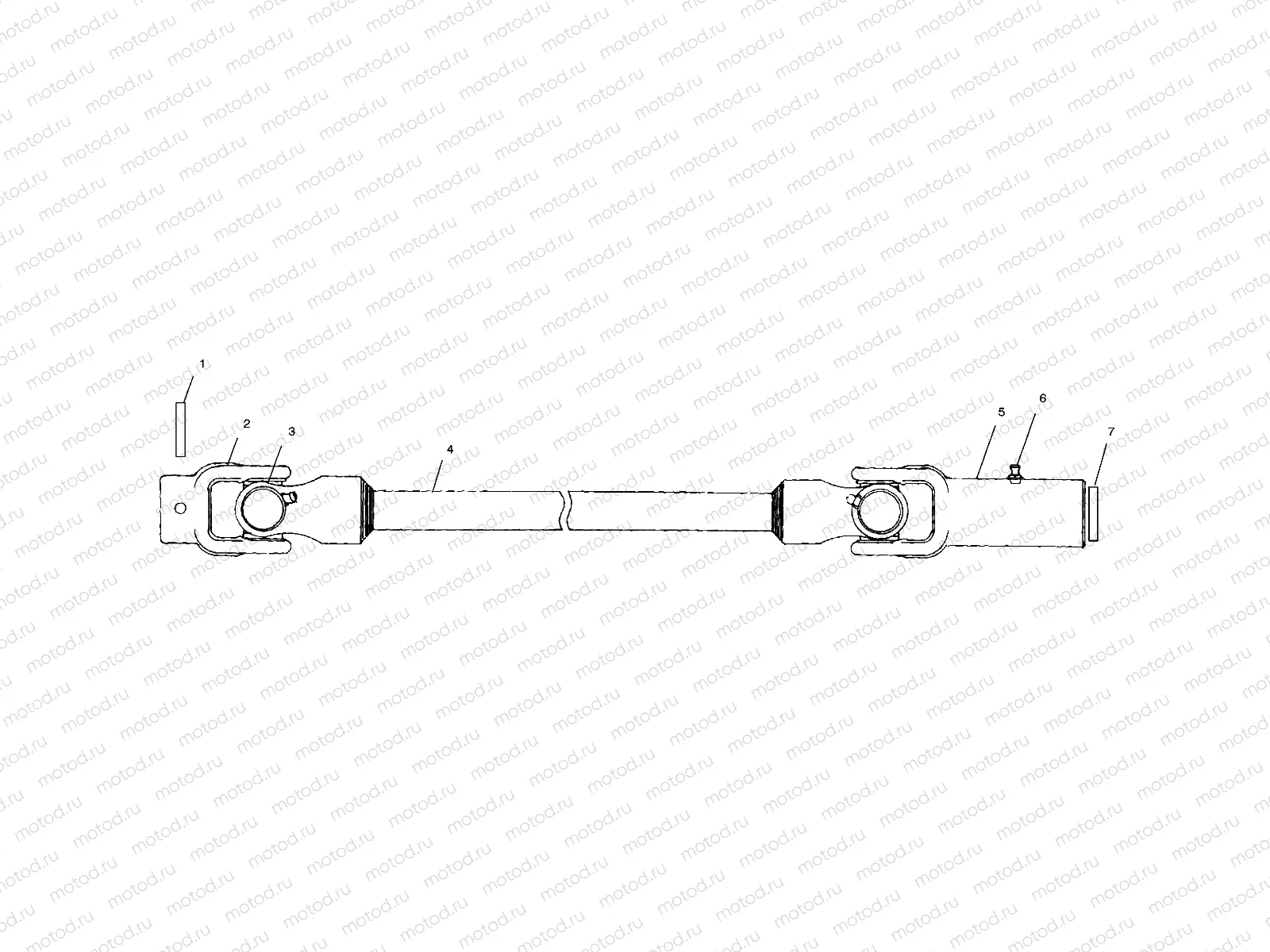 PROP SHAFT (If Built After 12/07/00) - A10CH46CA (4964376437E05) | PROP SHAFT (If Built After 12/07/00) - A10CH46CA (4964376437E05)