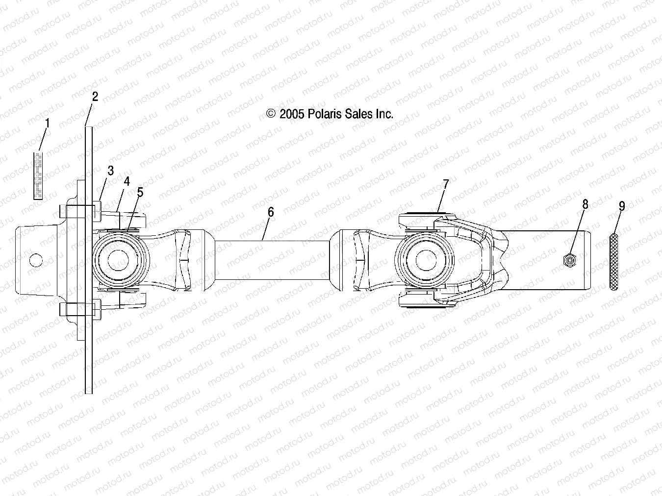 PROP SHAFT | PROP SHAFT, REAR - R06RF68AA (4999202259920225B07)