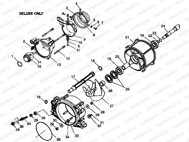 PROPULSION SL 700 B974071 | PROPULSION SL 700 B974071, Intl. SL 700 I974071, SL 700 Deluxe B974072 and (4940874087B005)