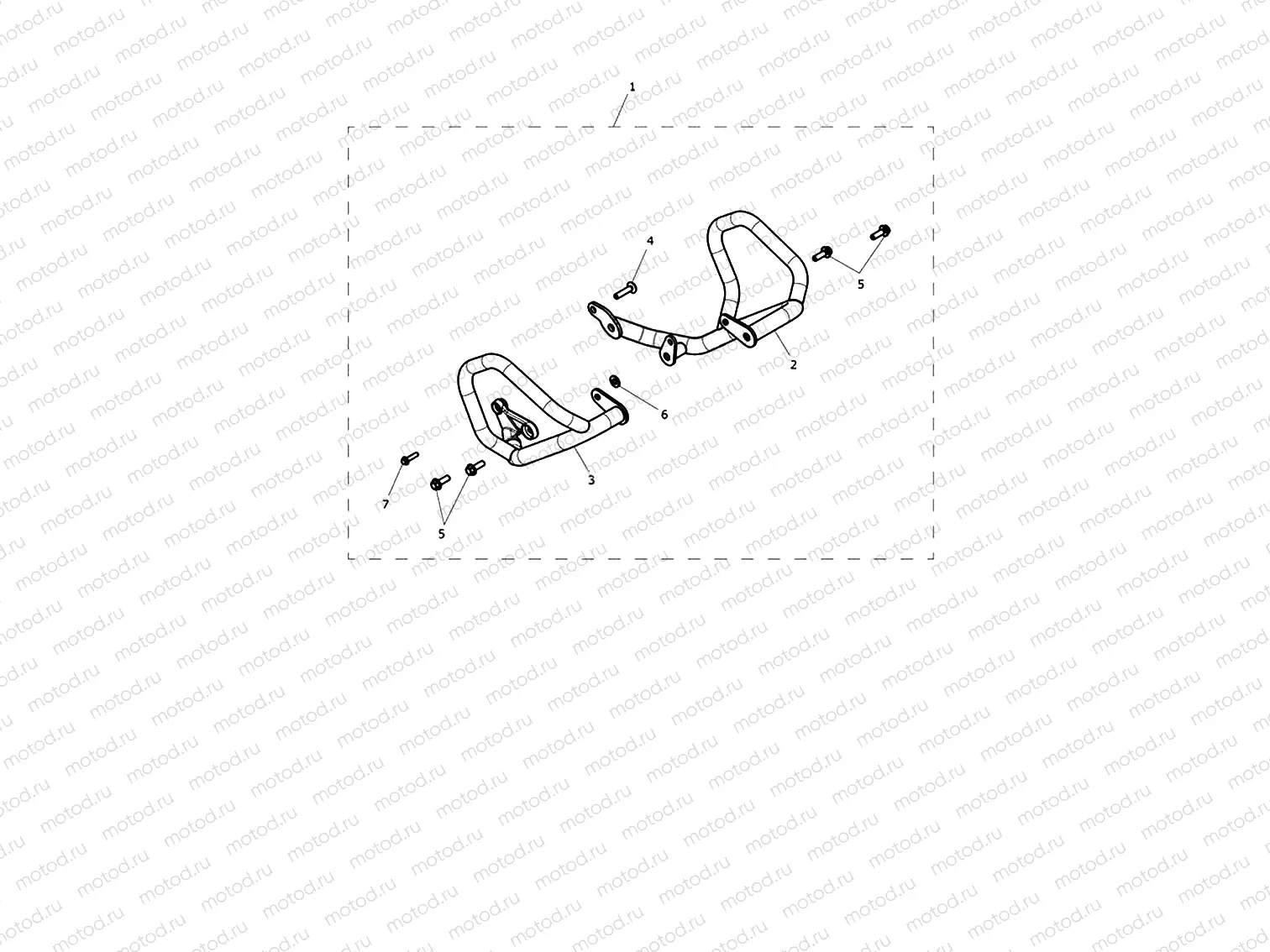Protection Bar, Lower, Kit