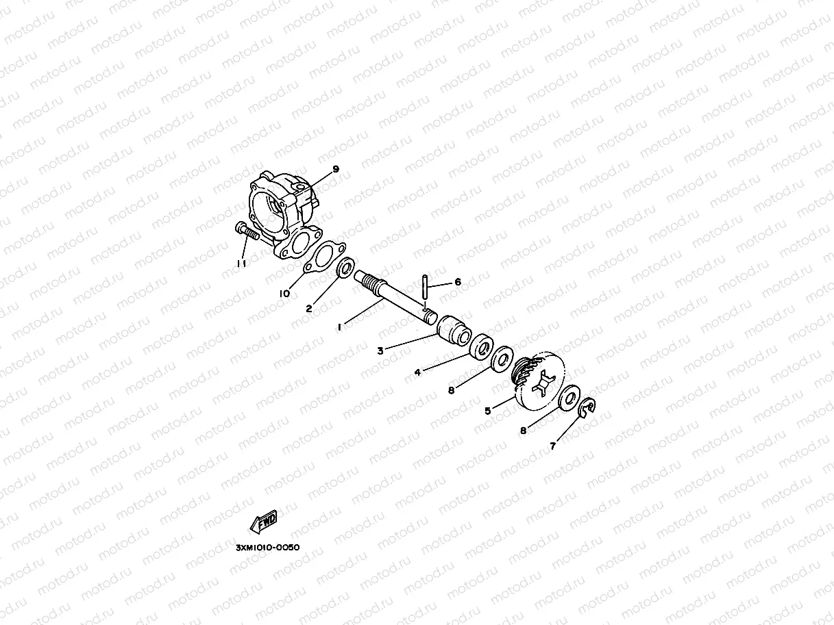 Pump drive gear