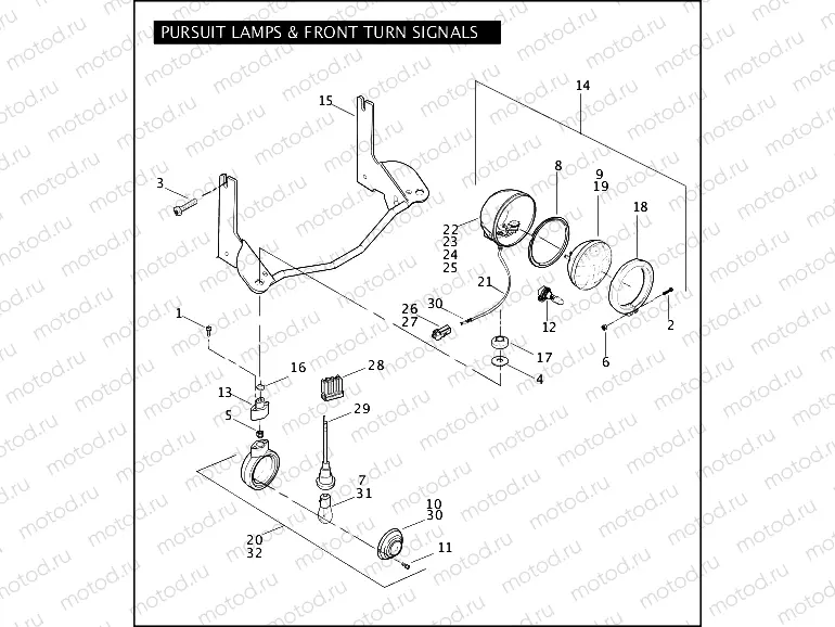 PURSUIT LAMPS & FRONT TURN SIGNALS