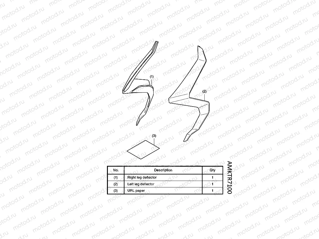 R71-21-00 KIT,LEG DEFLECTOR