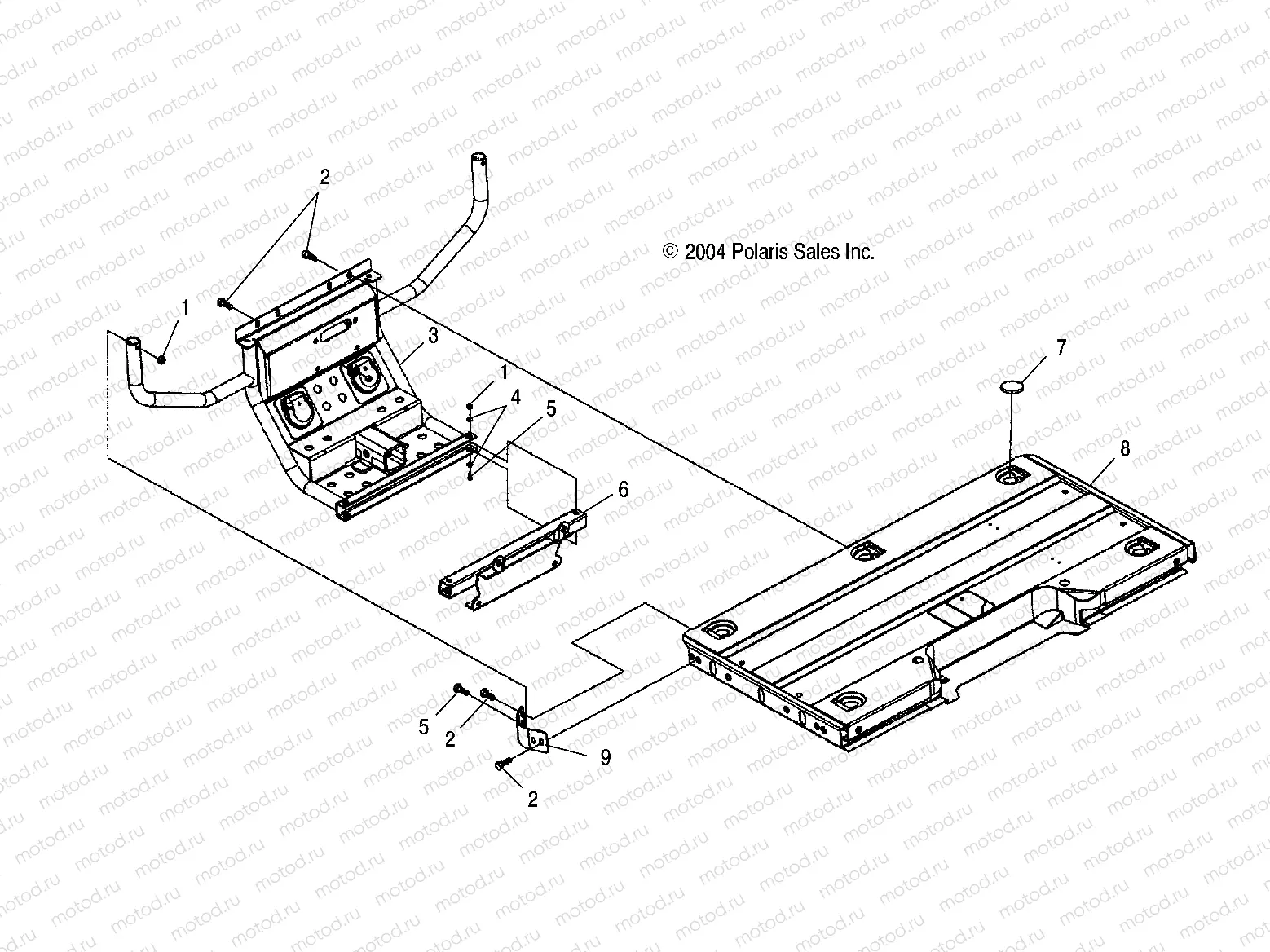 RACK MOUNTING | RACK MOUNTING, REAR - A05MH68AP (4999609960A06)