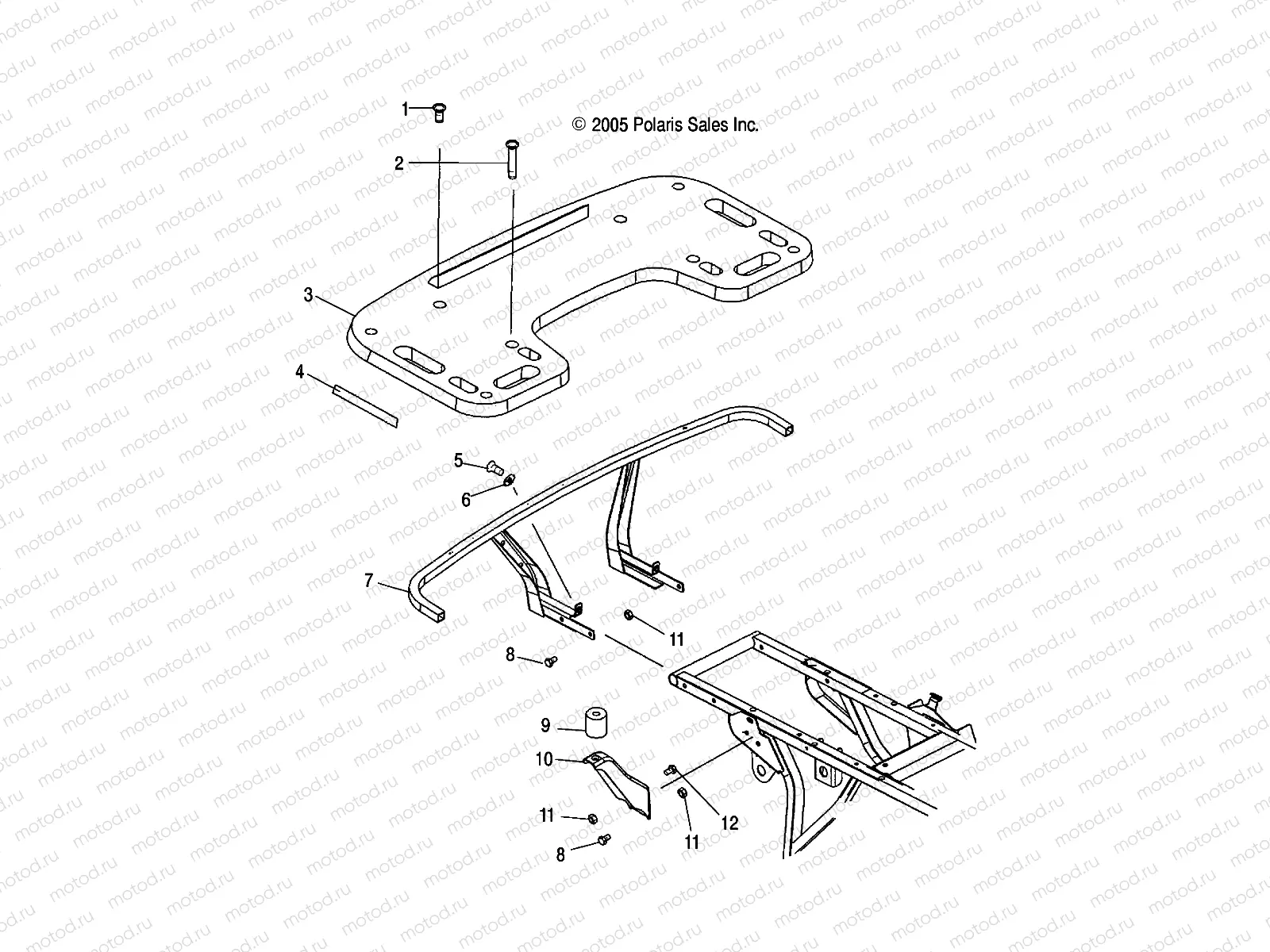 RACK MOUNTING | RACK MOUNTING, REAR - A06CD32AA/AB/AC (4999201699920169A06)